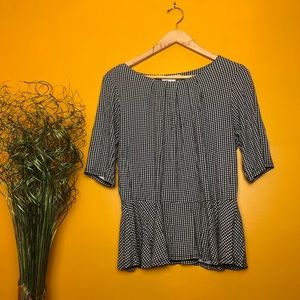 Liz Claiborne Checkered Blouse